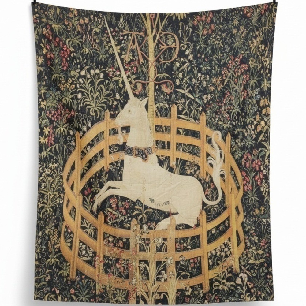 Huge "The Unicorn In Captivity" Wall Tapestry 90x59 inch Harry Potter Hogwarts - Picture 2 of 4